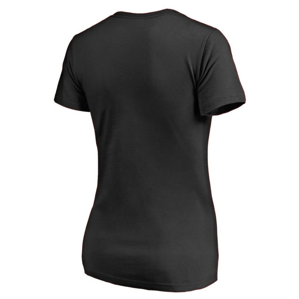 Chicago Blackhawks Women's Splatter Logo V-Neck T-Shirt