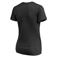 Los Angeles Kings Women's Splatter Logo V-Neck T-Shirt