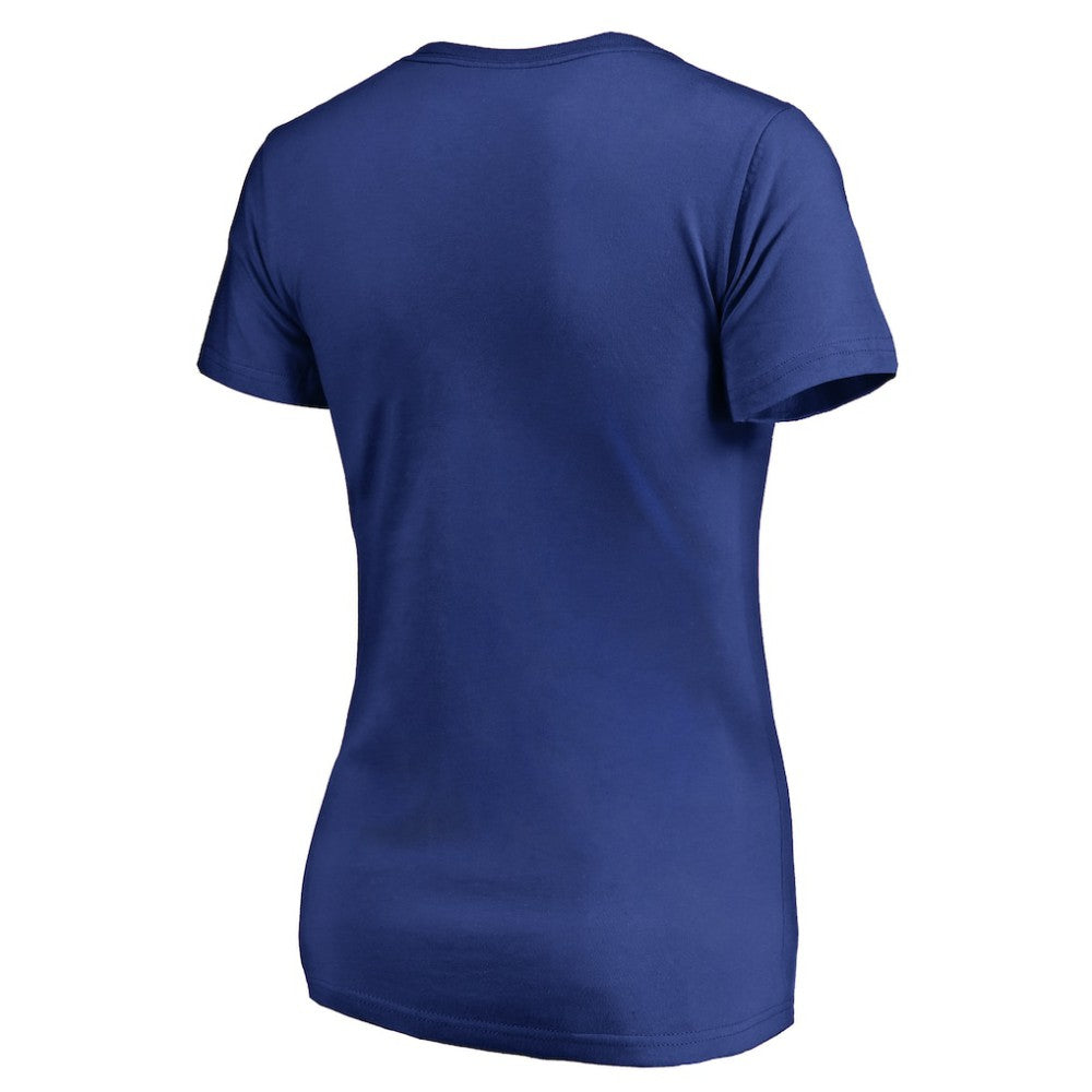 St. Louis Blues Women's Splatter Logo V-Neck T-Shirt