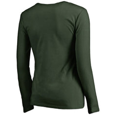 Minnesota Wild Women's Splatter Logo V-Neck Long Sleeve T-Shirt