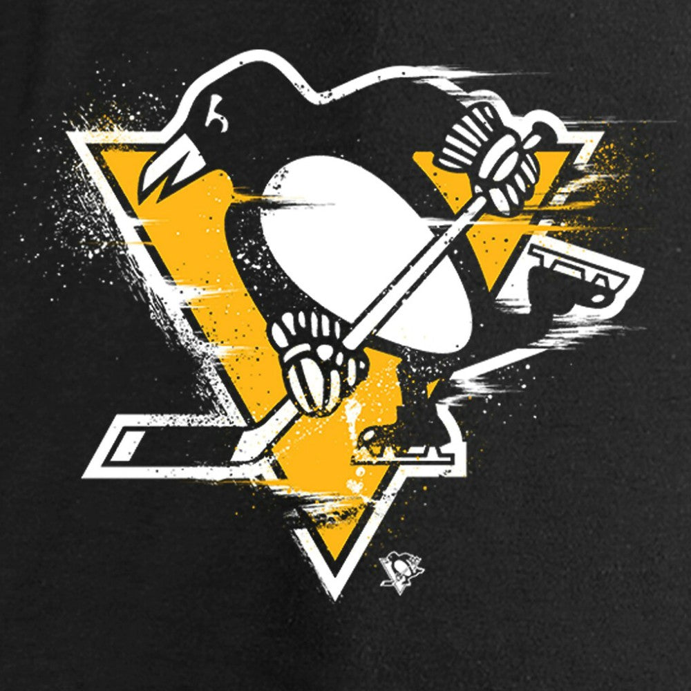 Pittsburgh Penguins Women's Splatter Logo V-Neck Long Sleeve T-Shirt