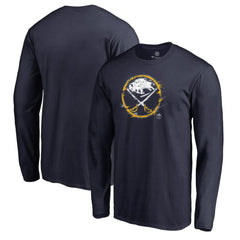 Buffalo Sabres Splatter Logo Long Sleeve T-Shirt
