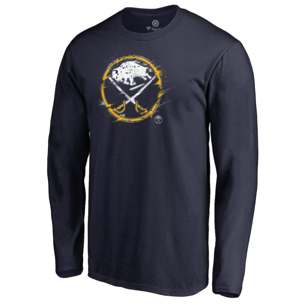 Buffalo Sabres Splatter Logo Long Sleeve T-Shirt