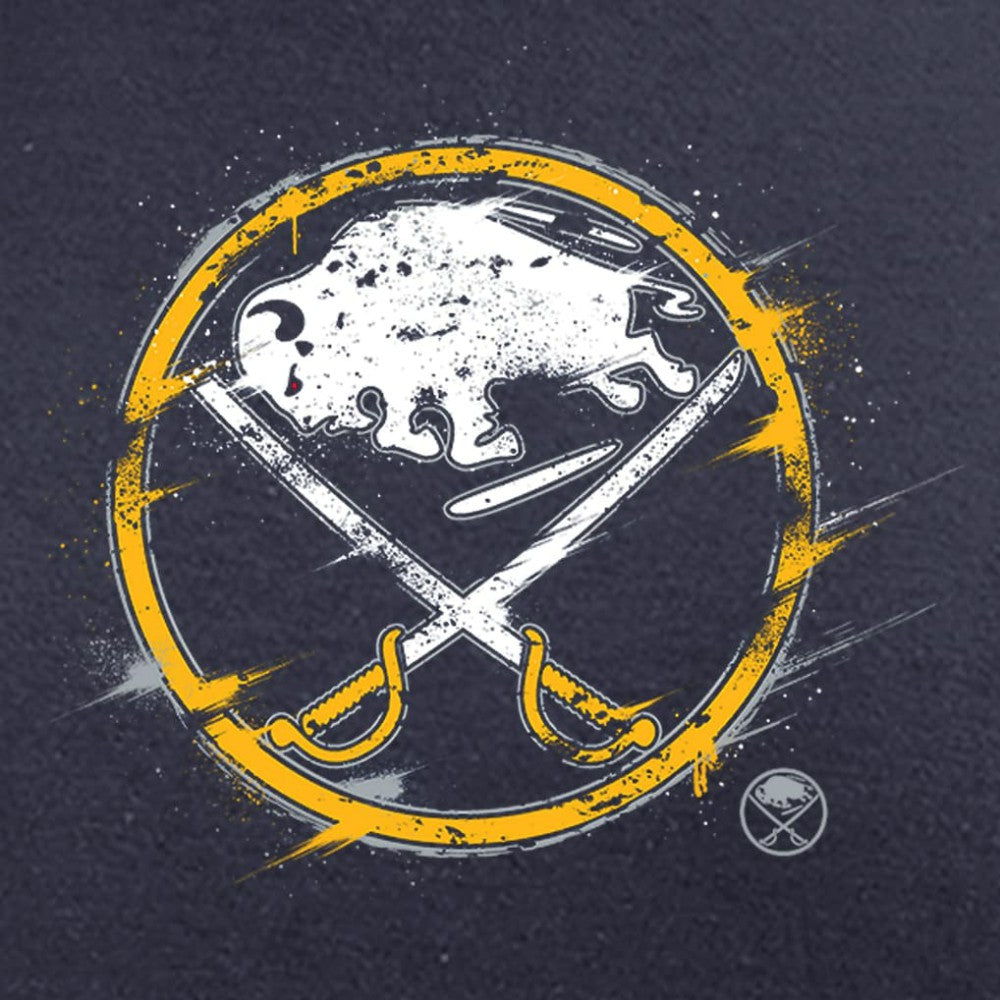 Buffalo Sabres Splatter Logo Long Sleeve T-Shirt