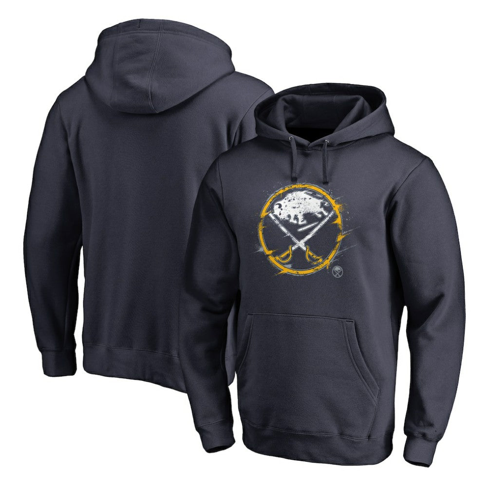 Buffalo Sabres Splatter Logo Pullover Hoodie