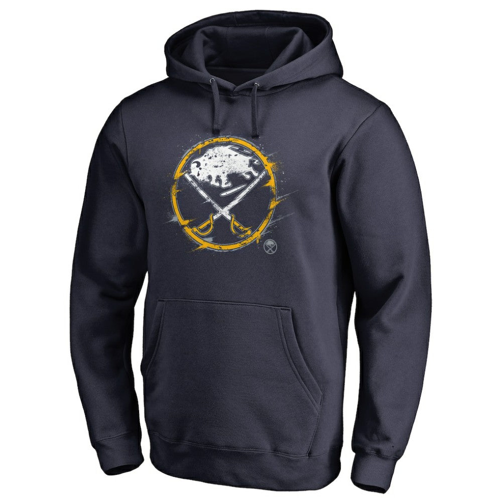 Buffalo Sabres Splatter Logo Pullover Hoodie