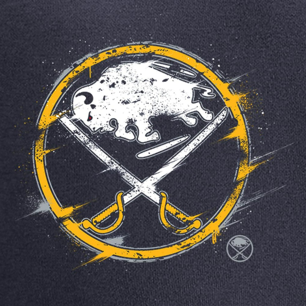 Buffalo Sabres Splatter Logo Pullover Hoodie