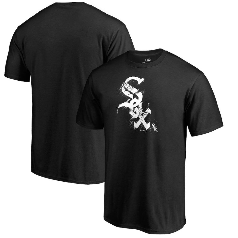 Chicago White Sox Splatter Logo T-Shirt - Black