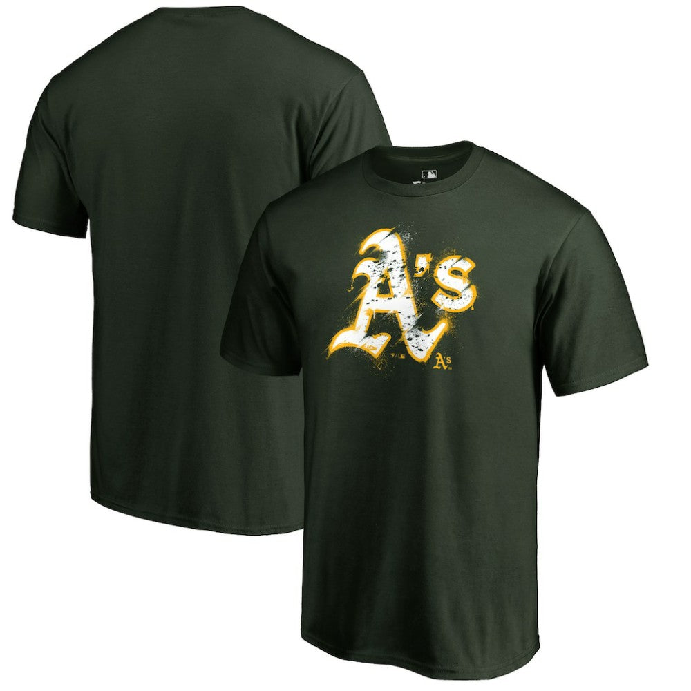 Athletics Splatter Logo T-Shirt - Green