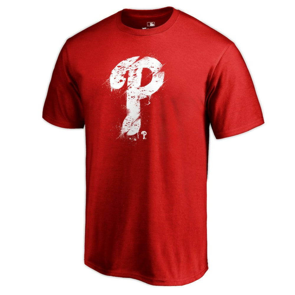 Philadelphia Phillies Splatter Logo T-Shirt - Red