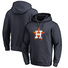 Houston Astros Splatter Logo Pullover Hoodie - Navy