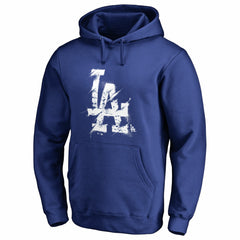 Los Angeles Dodgers Splatter Logo Pullover Hoodie - Royal