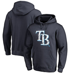 Tampa Bay Rays Splatter Logo Pullover Hoodie - Navy