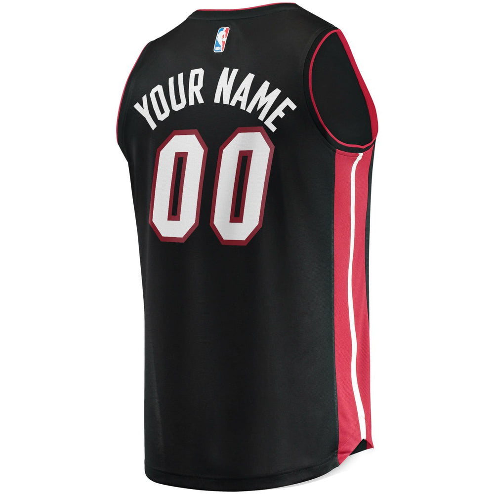 Miami Heat Fast Break Custom Replica Jersey Black - Icon Edition | Fanatics discount
