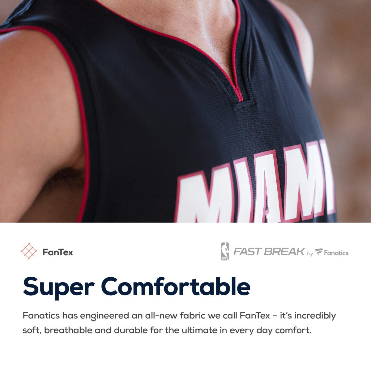 Miami Heat Fast Break Custom Replica Jersey Black - Icon Edition | Fanatics discount