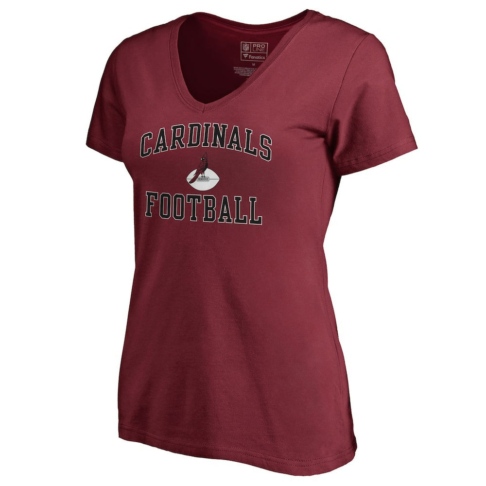 NFL Arizona Cardinals Women's Vintage Collection Victory Arch V-Neck T-Shirt