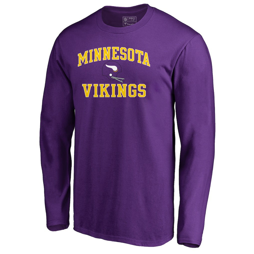 NFL Minnesota Vikings Vintage Collection Victory Arch Long Sleeve T-Shirt