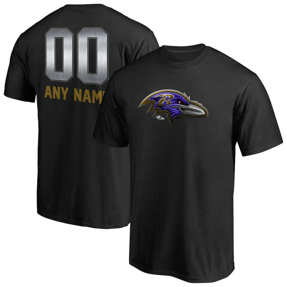 NFL Baltimore Ravens Personalized Midnight Mascot T-Shirt