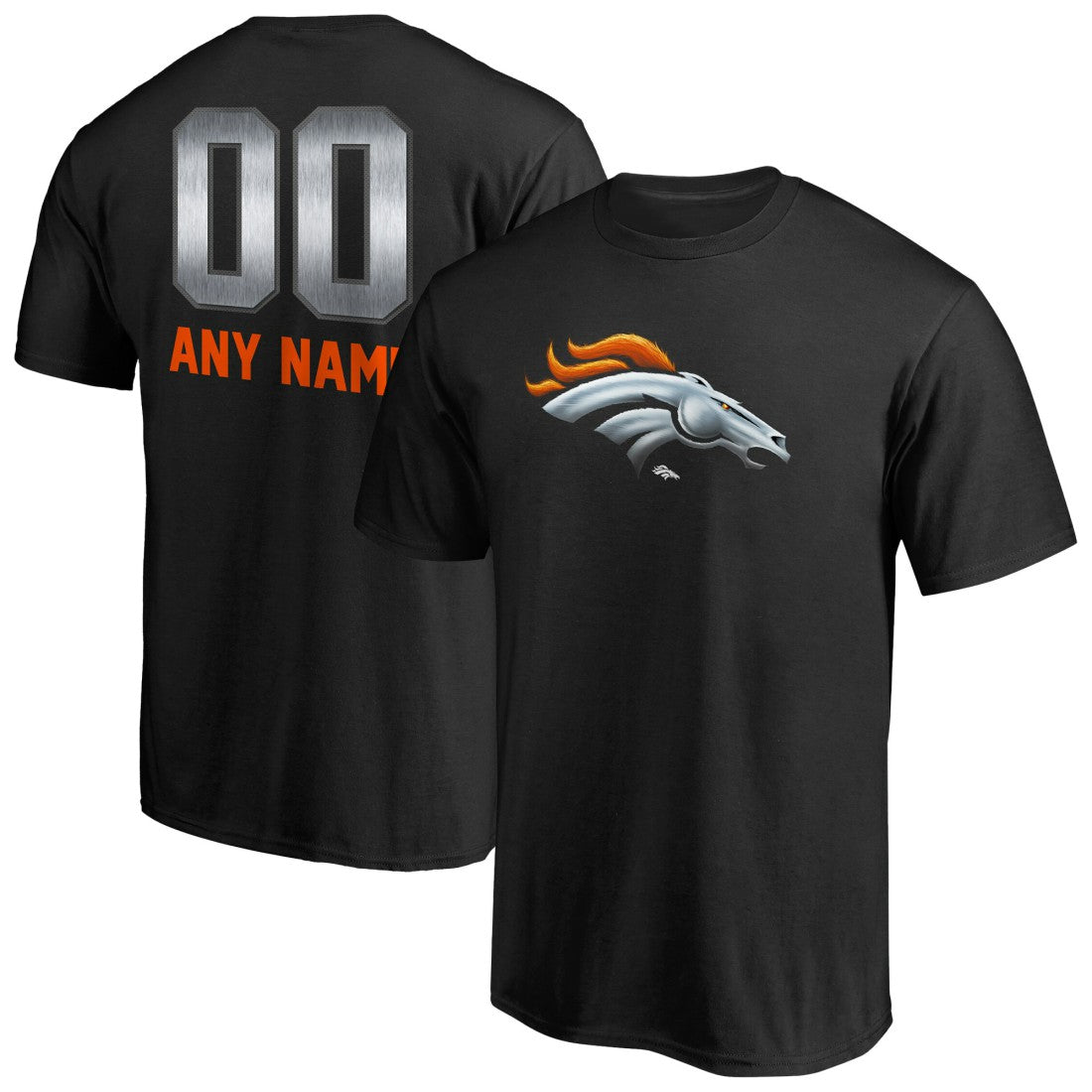 NFL Denver Broncos Personalized Midnight Mascot T-Shirt