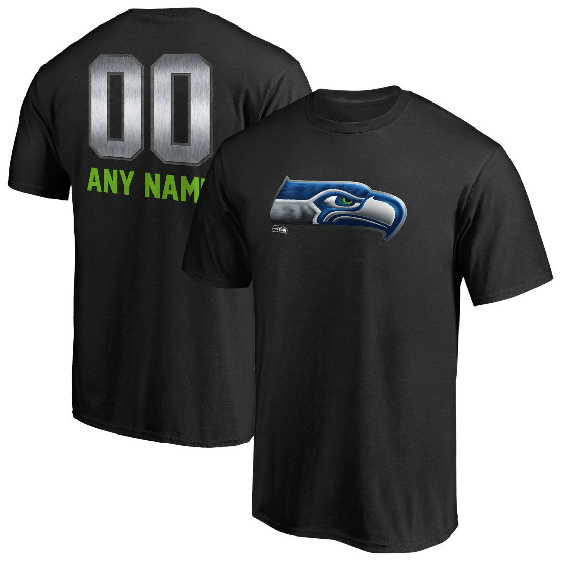 NFL Seattle Seahawks Personalized Midnight Mascot T-Shirt