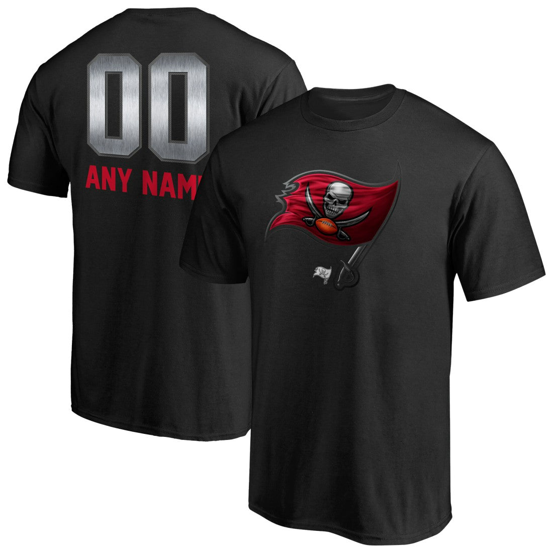 NFL Tampa Bay Buccaneers Personalized Midnight Mascot T-Shirt