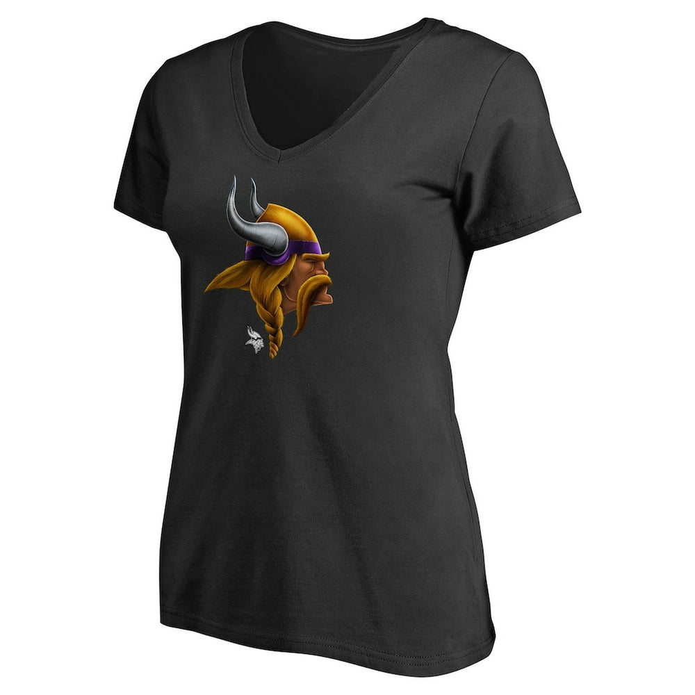 NFL Minnesota Vikings Women's Personalized Midnight Mascot T-Shirt