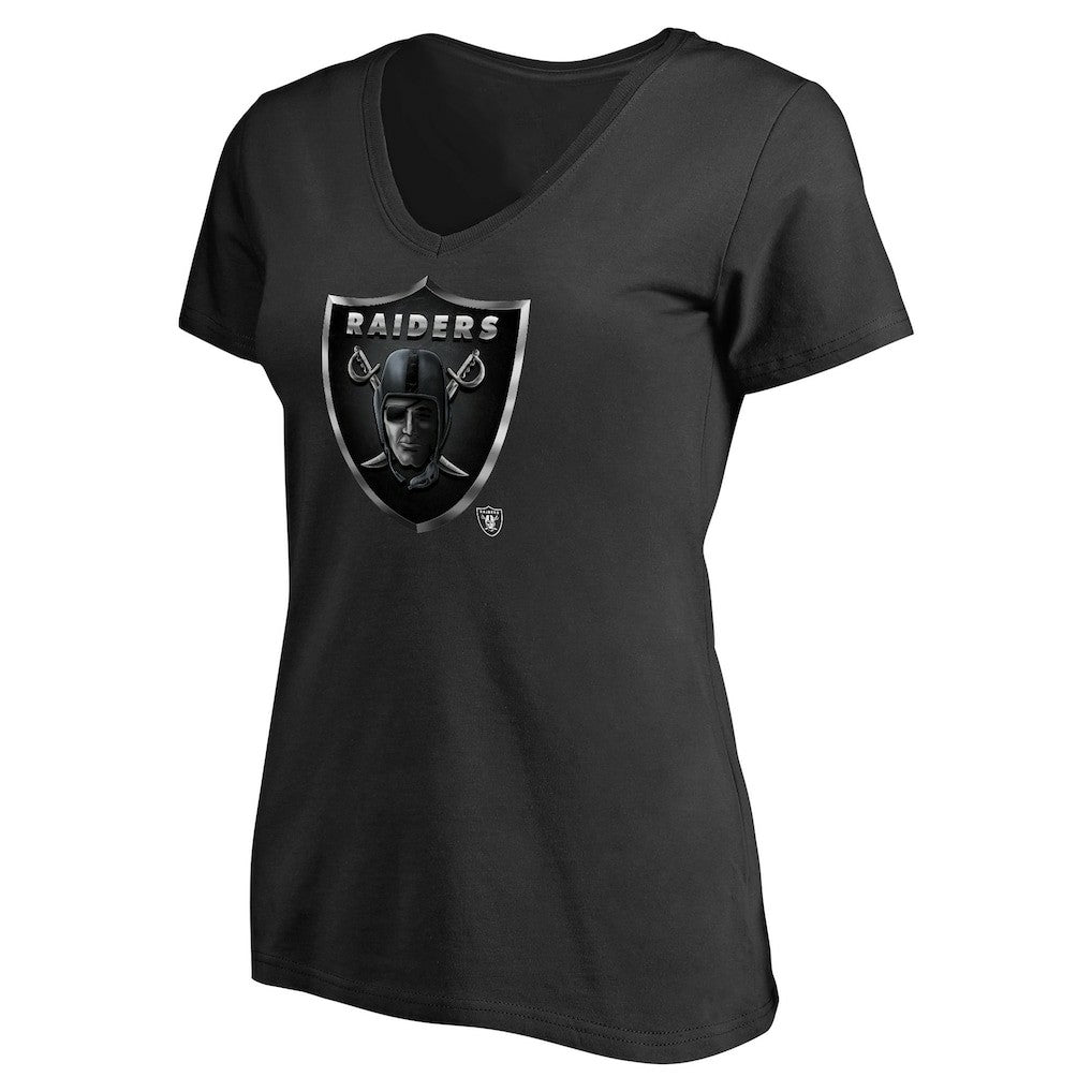 NFL Las Vegas Raiders Women's Personalized Midnight Mascot T-Shirt