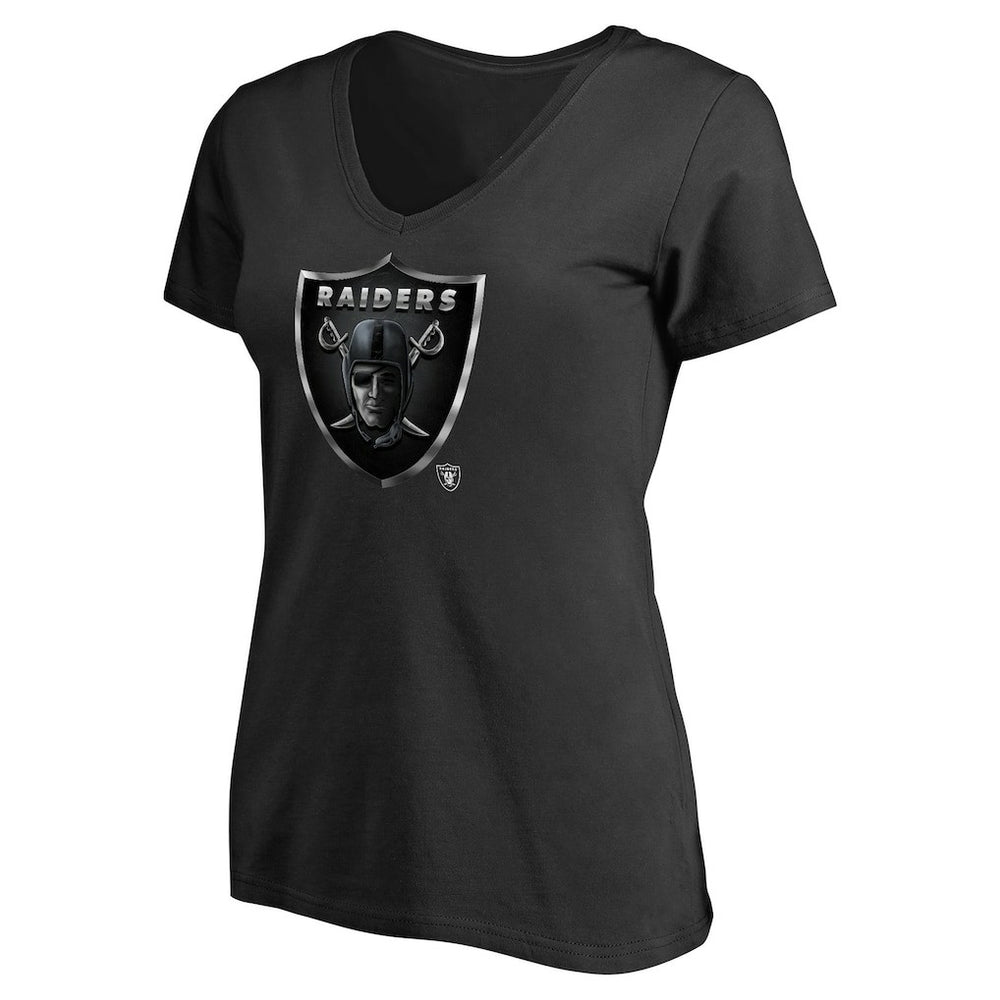 NFL Las Vegas Raiders Women's Personalized Midnight Mascot T-Shirt