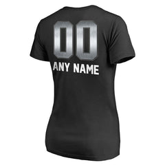 NFL Las Vegas Raiders Women's Personalized Midnight Mascot T-Shirt