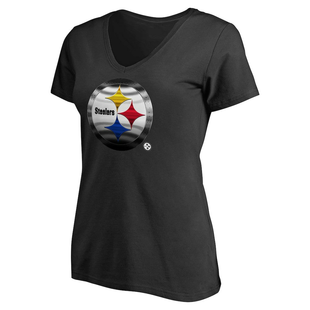 NFL Pittsburgh Steelers Women's Personalized Midnight Mascot T-Shirt
