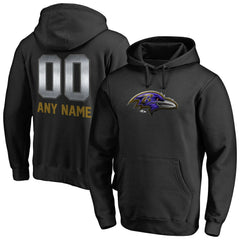 NFL Baltimore Ravens Personalized Midnight Mascot Pullover Hoodie
