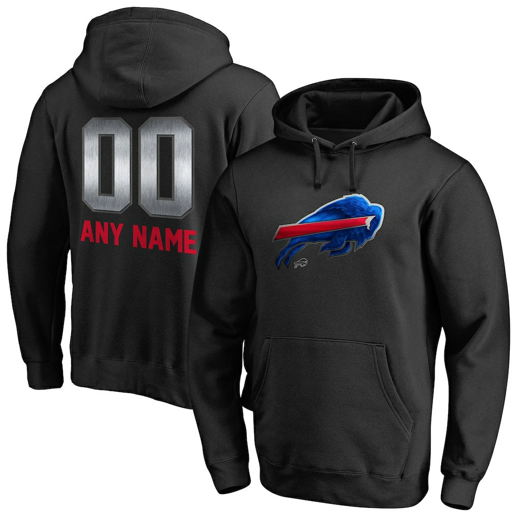 NFL Buffalo Bills Personalized Midnight Mascot Pullover Hoodie