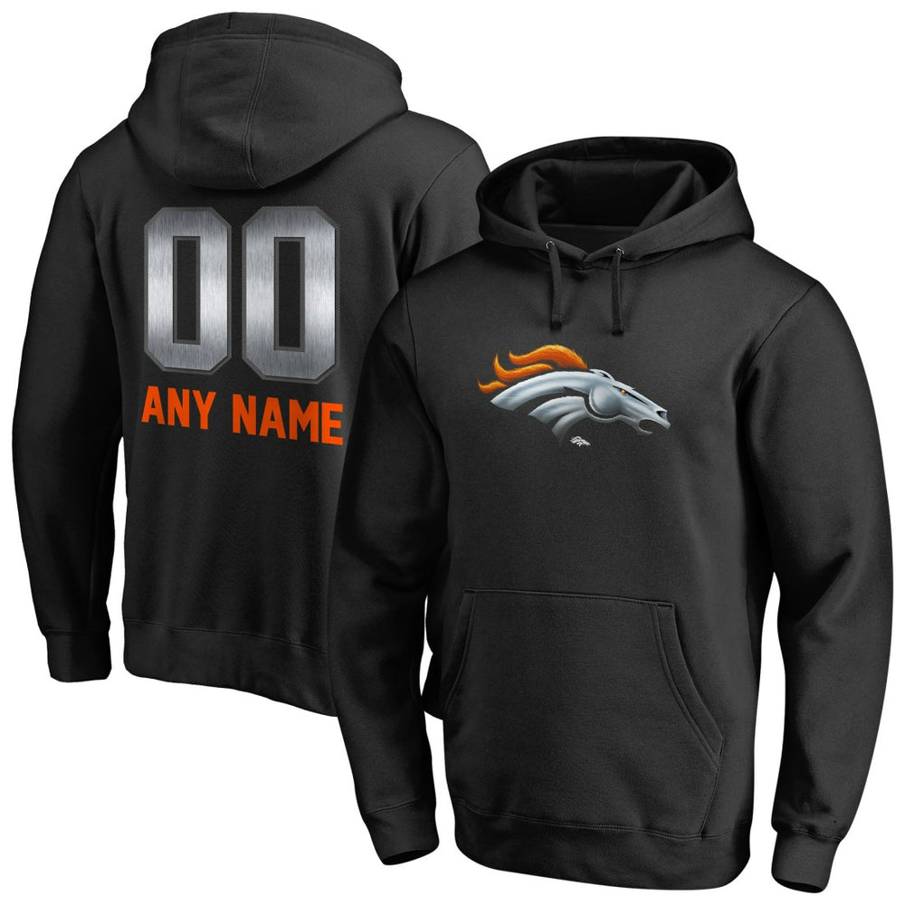 NFL Denver Broncos Personalized Midnight Mascot Pullover Hoodie