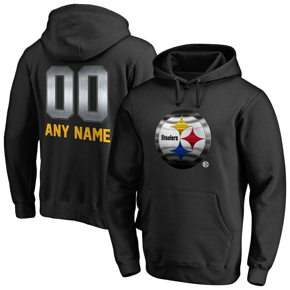 NFL Pittsburgh Steelers Personalized Midnight Mascot Pullover Hoodie