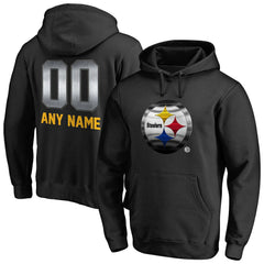 NFL Pittsburgh Steelers Personalized Midnight Mascot Pullover Hoodie
