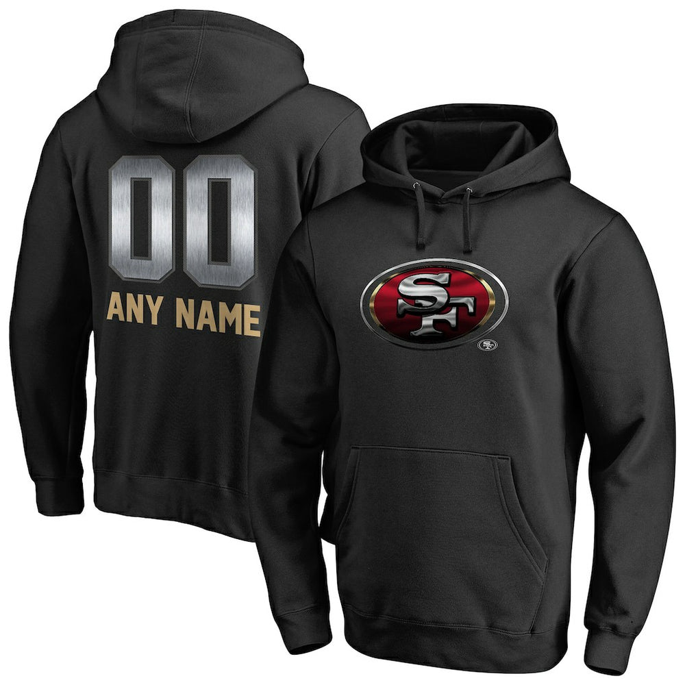 NFL San Francisco 49ers Personalized Midnight Mascot Pullover Hoodie