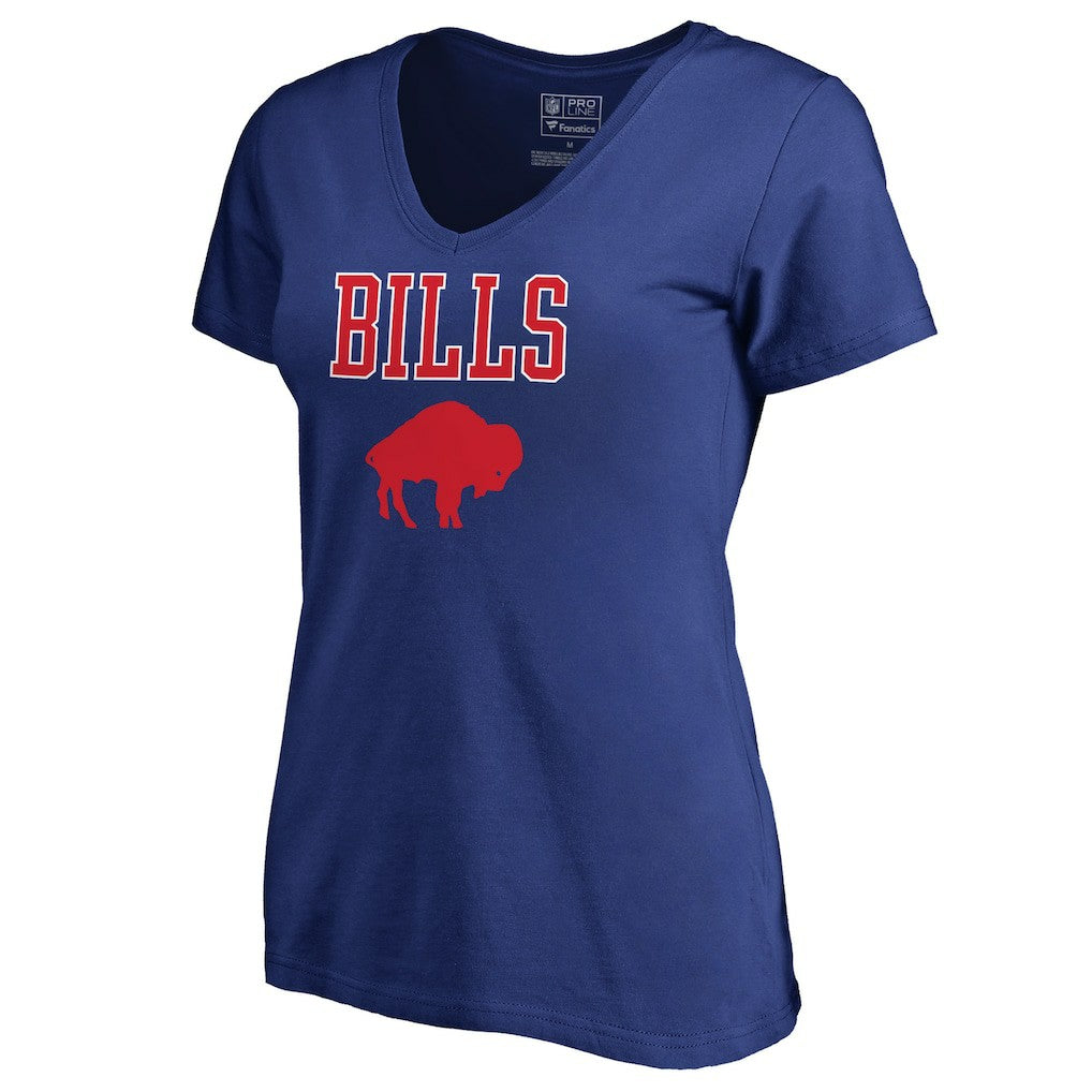 NFL Buffalo Bills Women's Vintage Team Lockup V-Neck T-Shirt