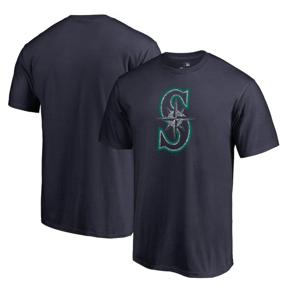 Seattle Mariners Static Logo T-Shirt - Navy