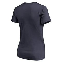 Detroit Tigers Women's Static Logo V-Neck T-Shirt - Navy