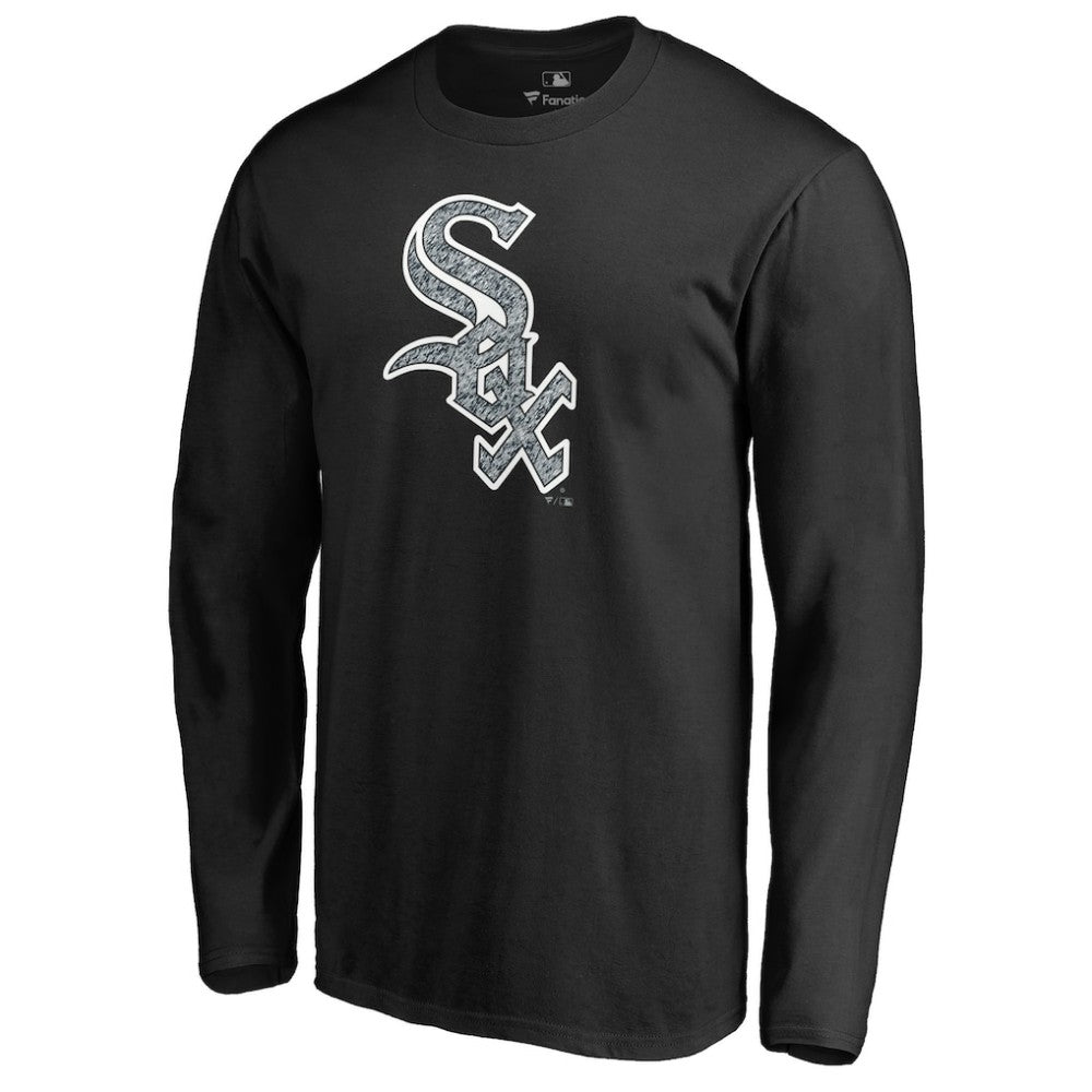 Chicago White Sox Static Logo Long Sleeve T-Shirt - Black