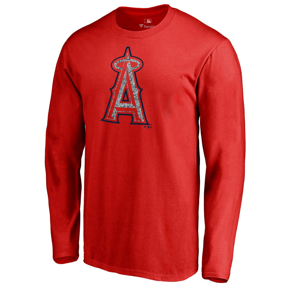 Los Angeles Angels Static Logo Long Sleeve T-Shirt - Red