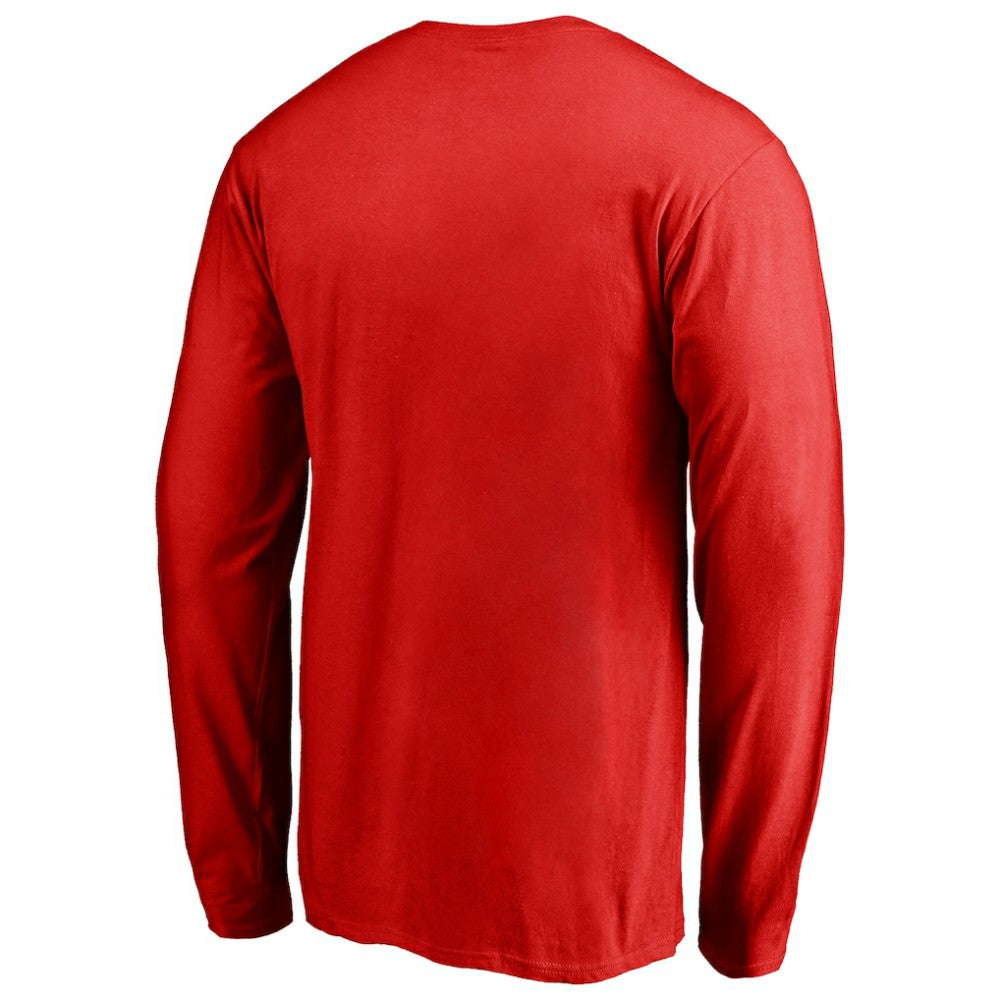 Washington Nationals Static Logo Long Sleeve T-Shirt - Red