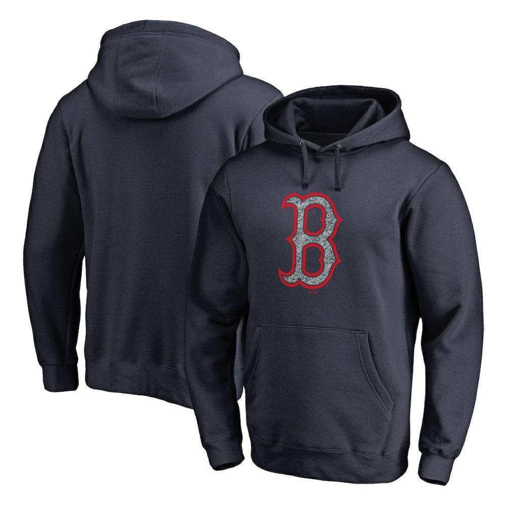 Boston Red Sox Static Logo Pullover Hoodie - Navy