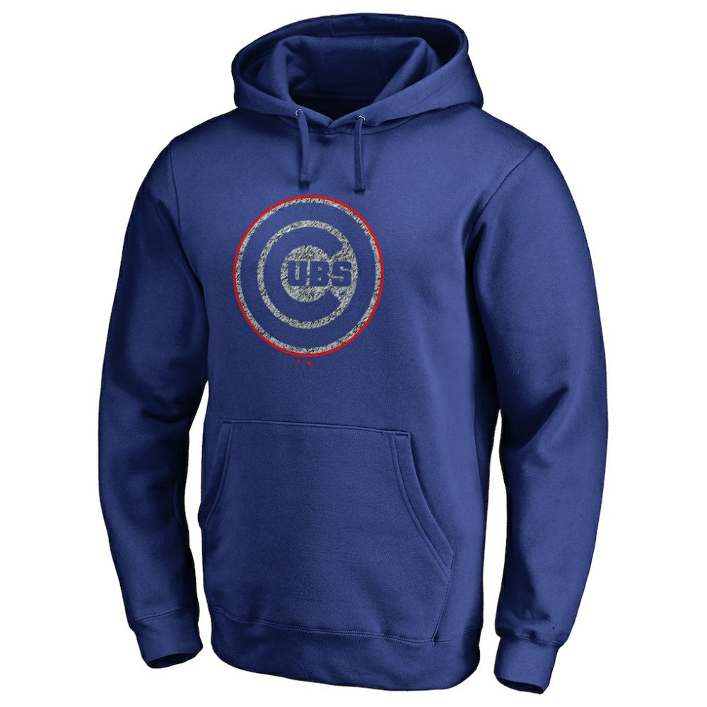 Chicago Cubs Static Logo Pullover Hoodie - Royal