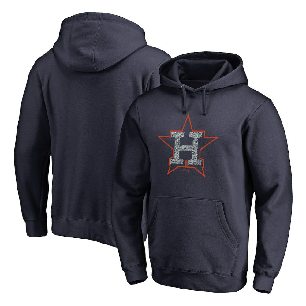 Houston Astros Static Logo Pullover Hoodie - Navy