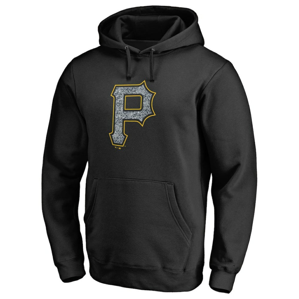Pittsburgh Pirates Static Logo Pullover Hoodie - Black