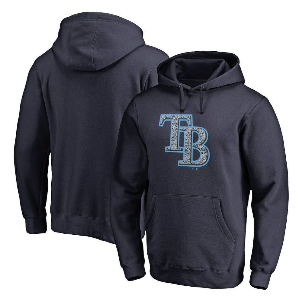 Tampa Bay Rays Static Logo Pullover Hoodie - Navy