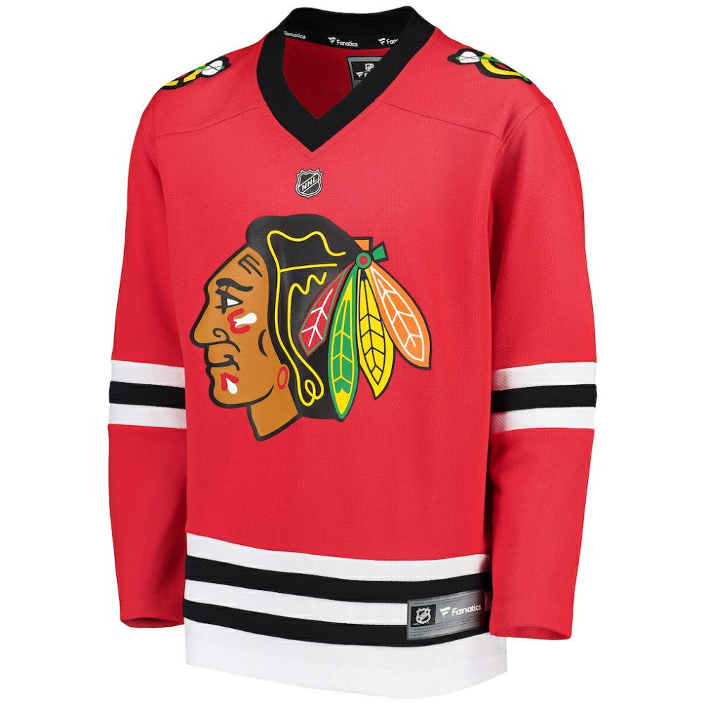 Chicago Blackhawks Fanatics Youth Home Replica Blank Jersey