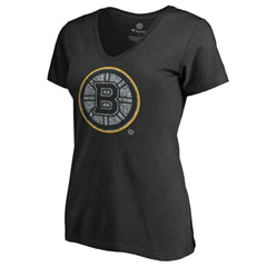 Boston Bruins Women's Static Logo V-Neck T-Shirt