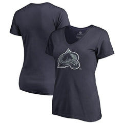 Colorado Avalanche Women's Static Logo V-Neck T-Shirt